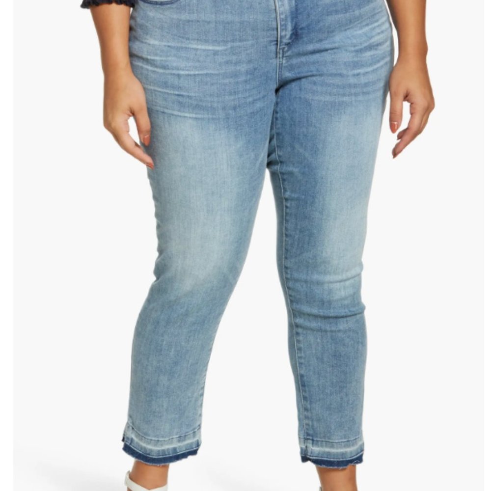 Wit & Wisdom 'Ab'Solution High Waist Release Hem Skinny Jeans
